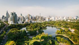 Bangkok City Views from the forest, Thailand